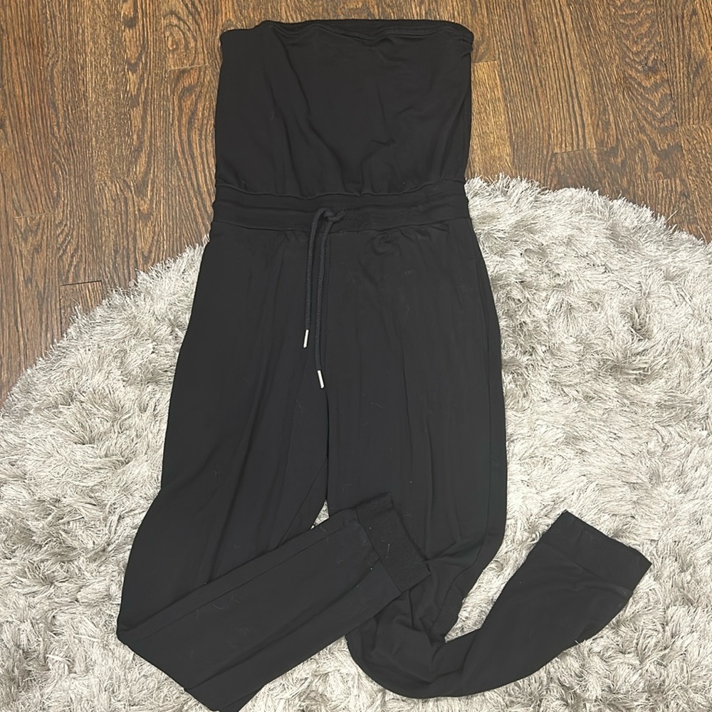LSPACE black strapless jumpsuit